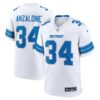 Alex Anzalone White Game Jersey – Detroit Lions